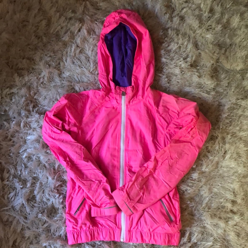Ivivva rain full zip/windbreaker jacket
